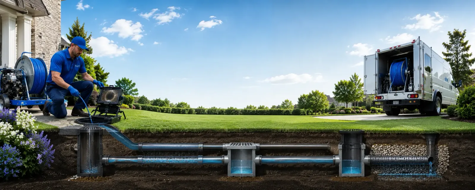 Outdoor drain cleaning information for Bennett, IA